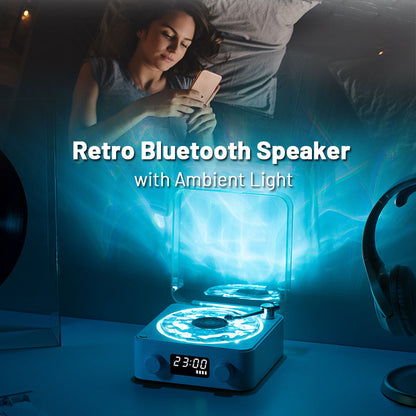 Mini Retro Bluetooth Uyku Hoparlörü – Gürültü & RGB