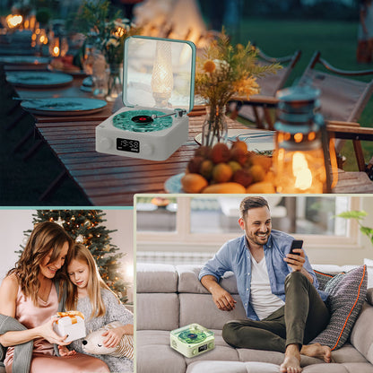 Mini Retro Bluetooth Uyku Hoparlörü – Gürültü & RGB